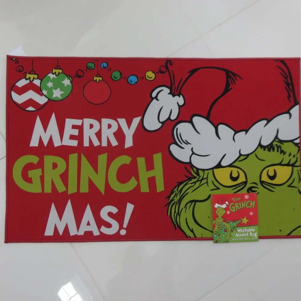 The Grinch (Merry Grinch Mas!) Washable Accent Rug 20